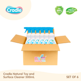 Cradle Natural Toy & Surface Cleaner 500ml Set of 6